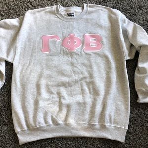 BIG COZY NEVER WORN GAMMA PHI BETA SWEATSHIRT NWOT